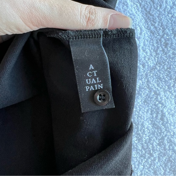 Actual Pain Sixth Seal Polo tee goth punk lip service - Picture 4 of 5